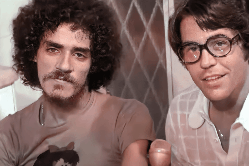 Com Nelson Motta em 1975